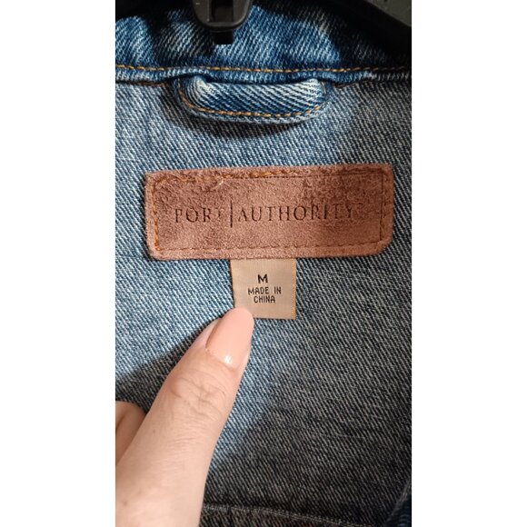 Port Authority Blue Denim Medium Red Rock Ride Adventure Horseback Cowboy Jacket - Picture 3 of 5